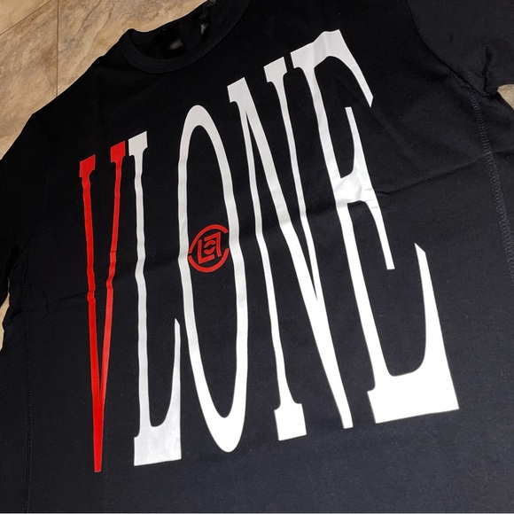 Vlone X Clot Dragon Tee Black/Red Size Large - Picture 3 of 7